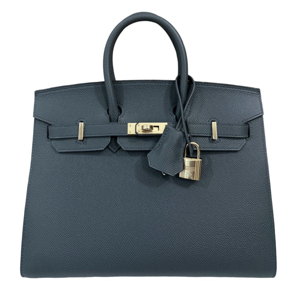 Hermes Birkin 25 Sellier Gris Misty Gray Epsom Leather Permabrass Hardware 2024